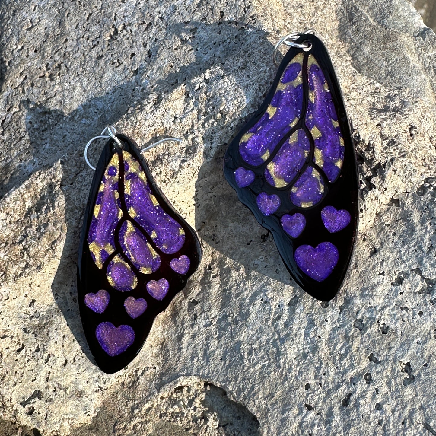 Heart Flutter - Purple & Gold