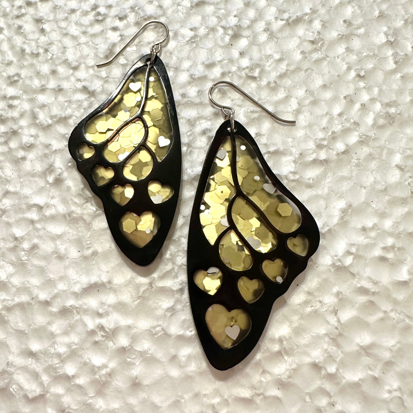 Heart Flutter - Frosted Gold Glitter