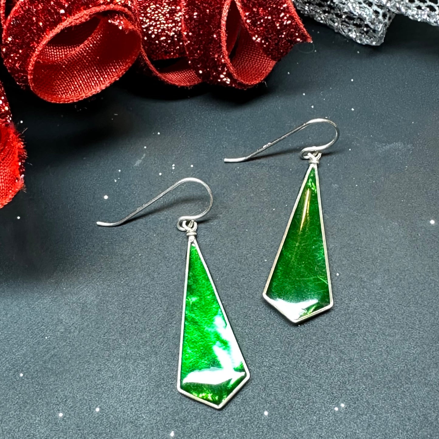 Diamond Drops - Green Foil