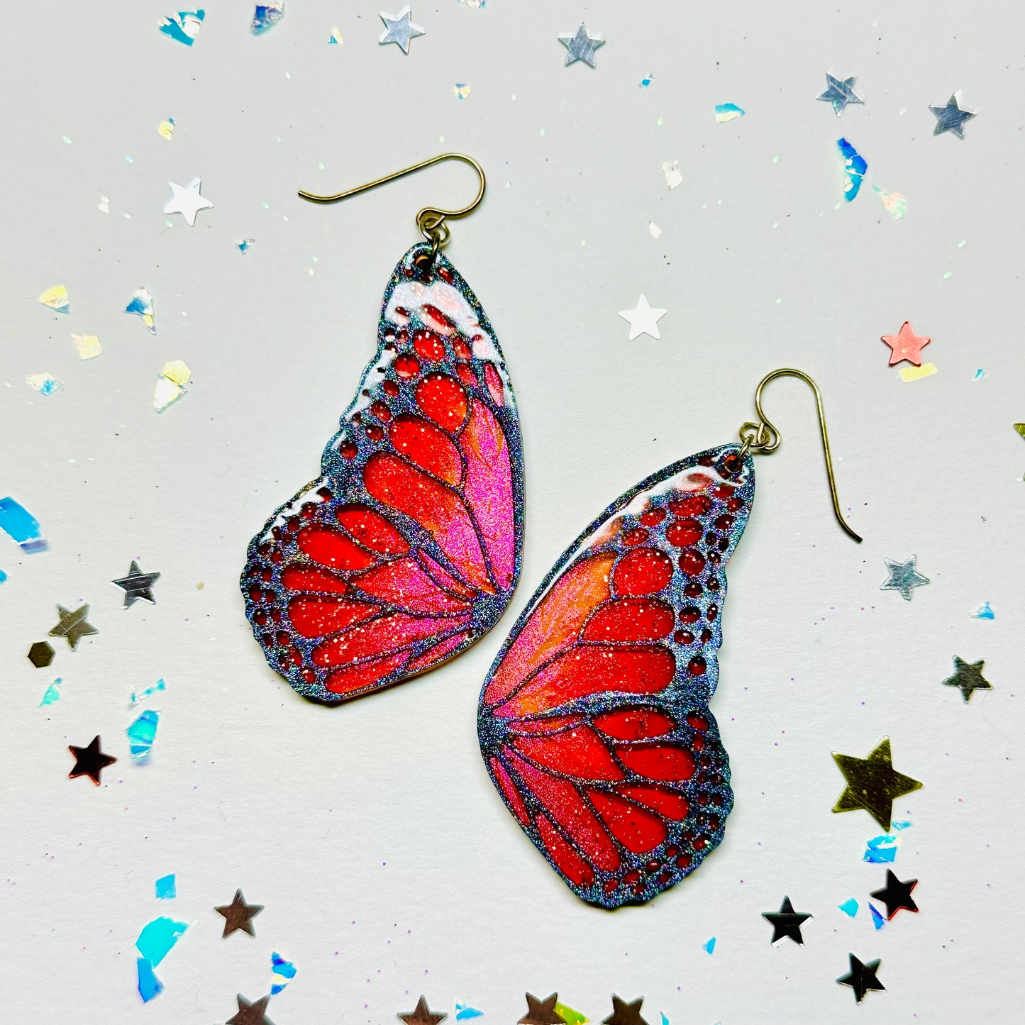 Monarch Wings - Orange to Red