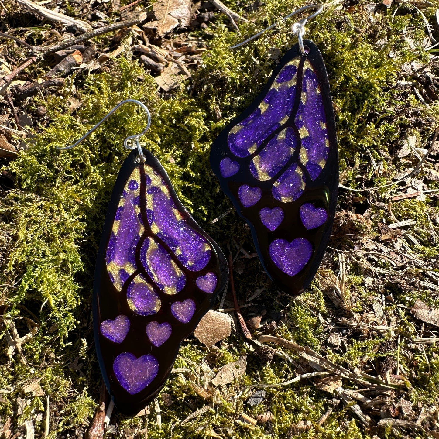 Heart Flutter - Purple & Gold