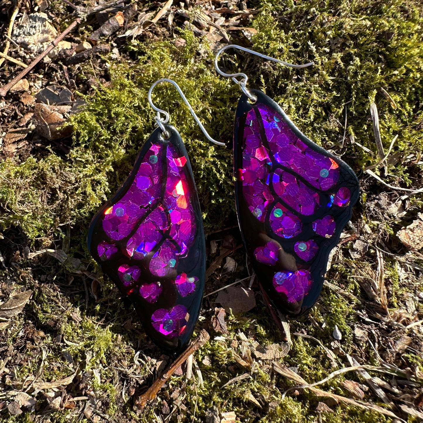 Heart Flutter - Fuchsia Glitter