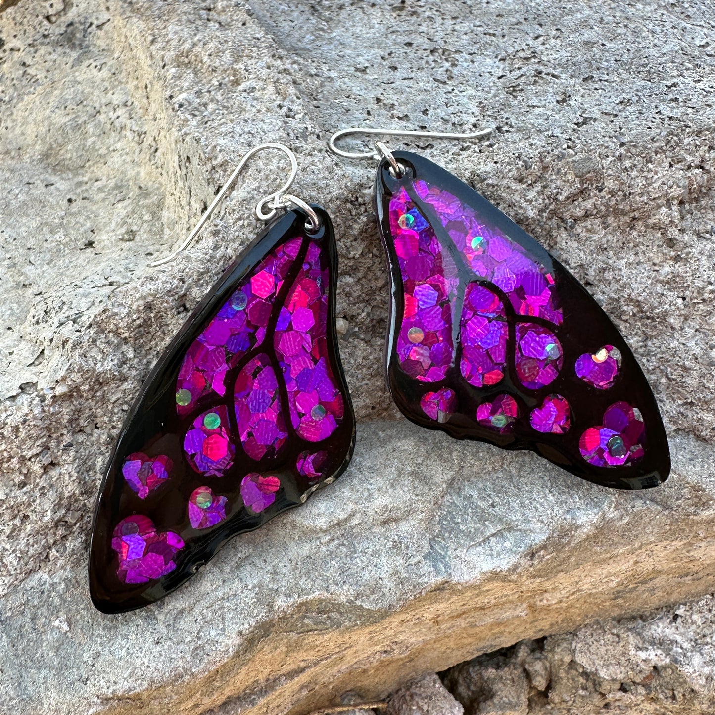 Heart Flutter - Fuchsia Glitter