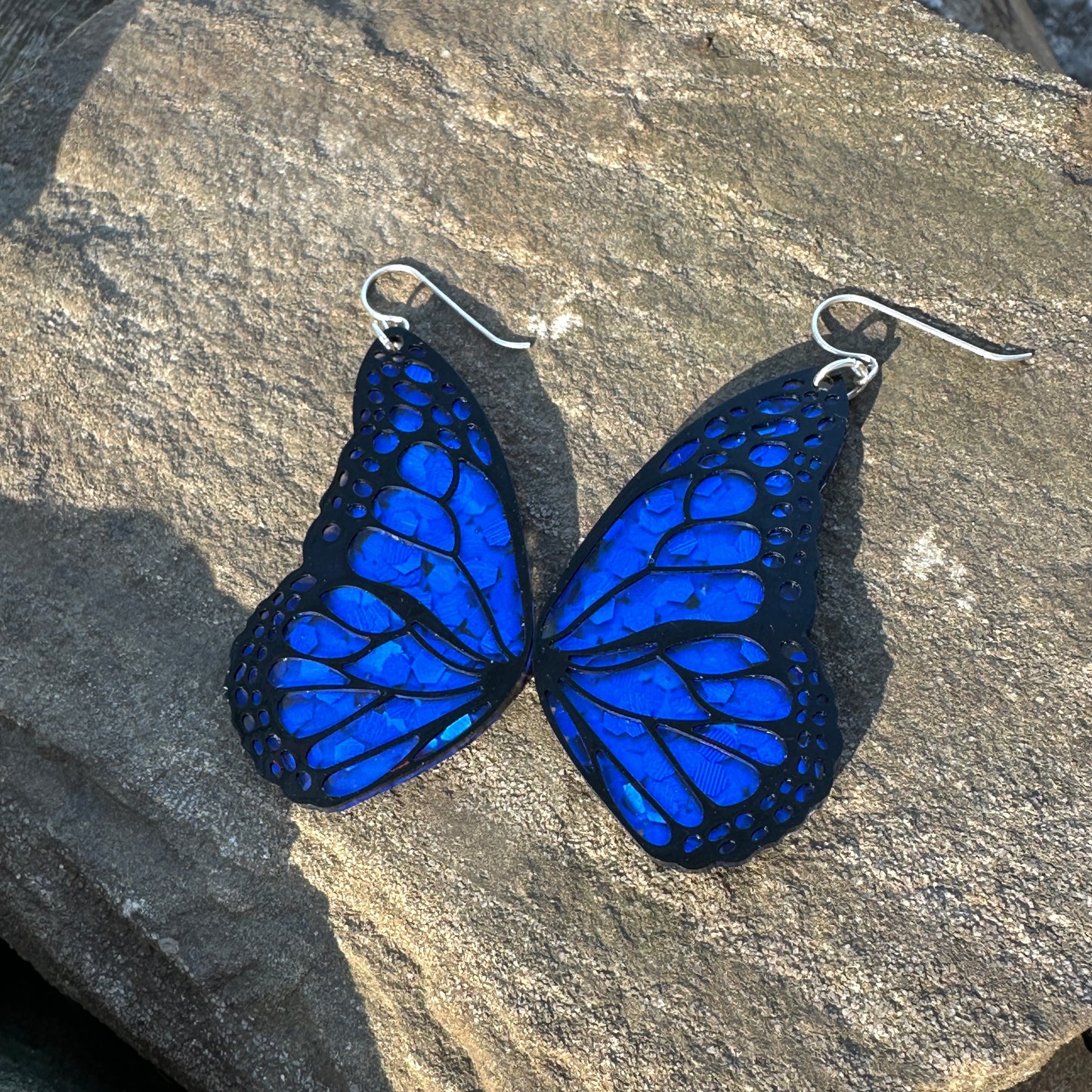 Monarch Glow - Frosted Blue Glitter