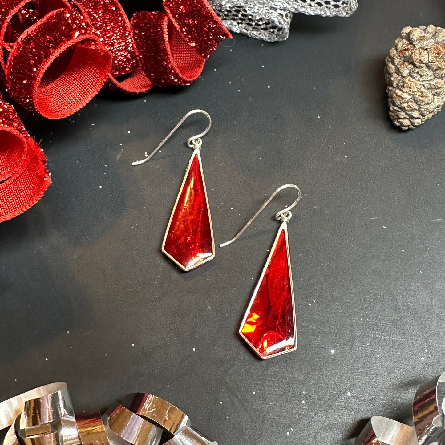 Diamond Drops - Red Foil