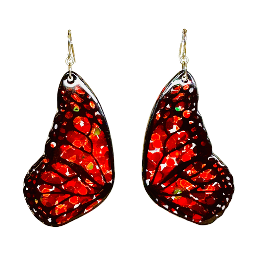 Monarch Glow - Red Glitter