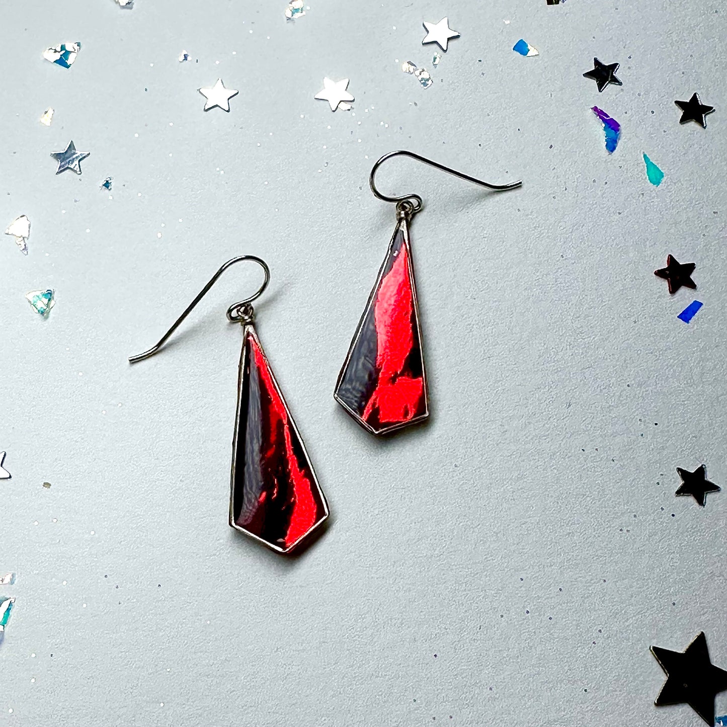 Diamond Drops - Red Foil