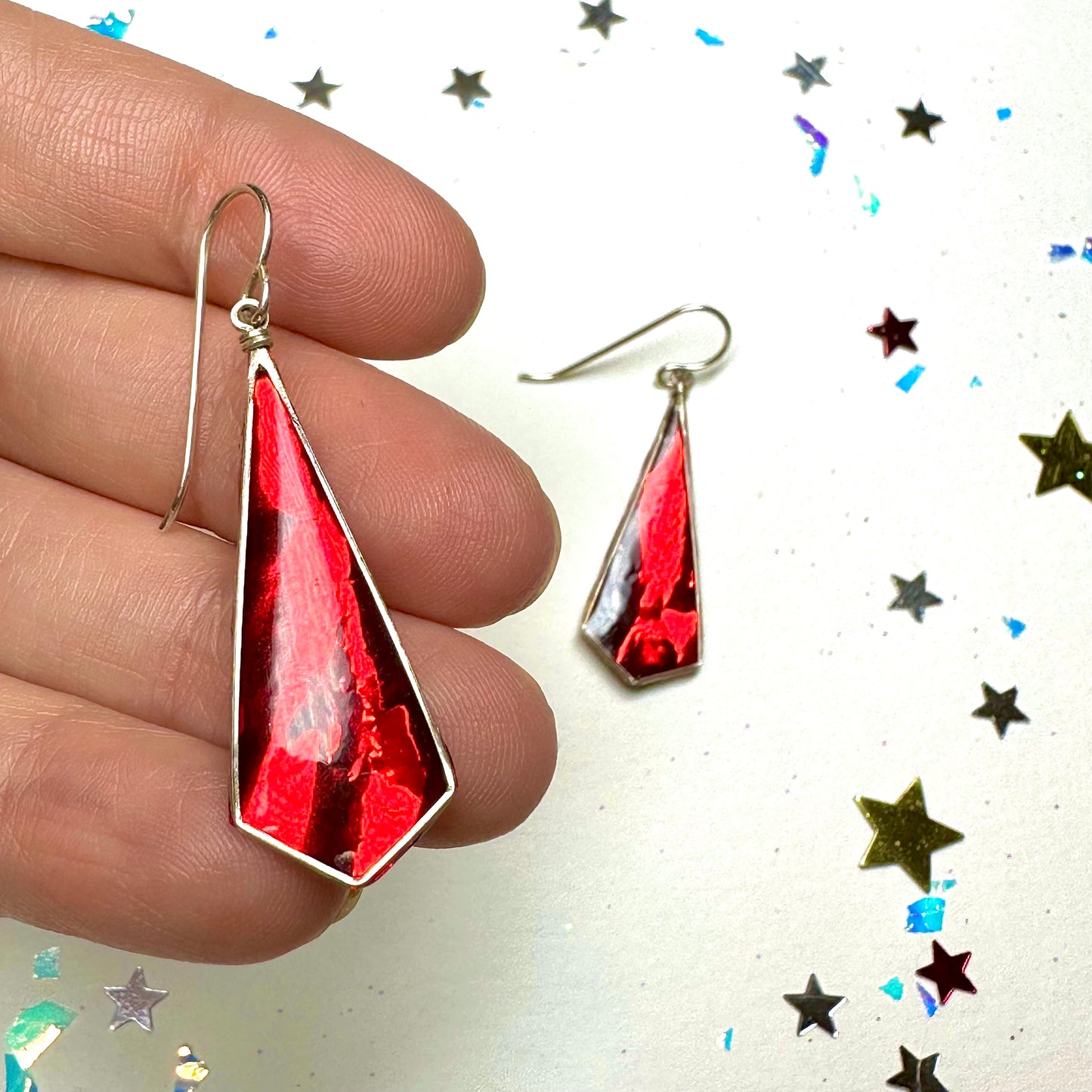 Diamond Drops - Red Foil
