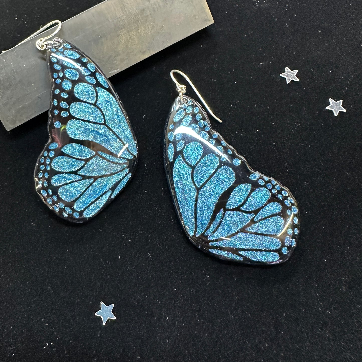 Shimmering Blue Wings - Monarch