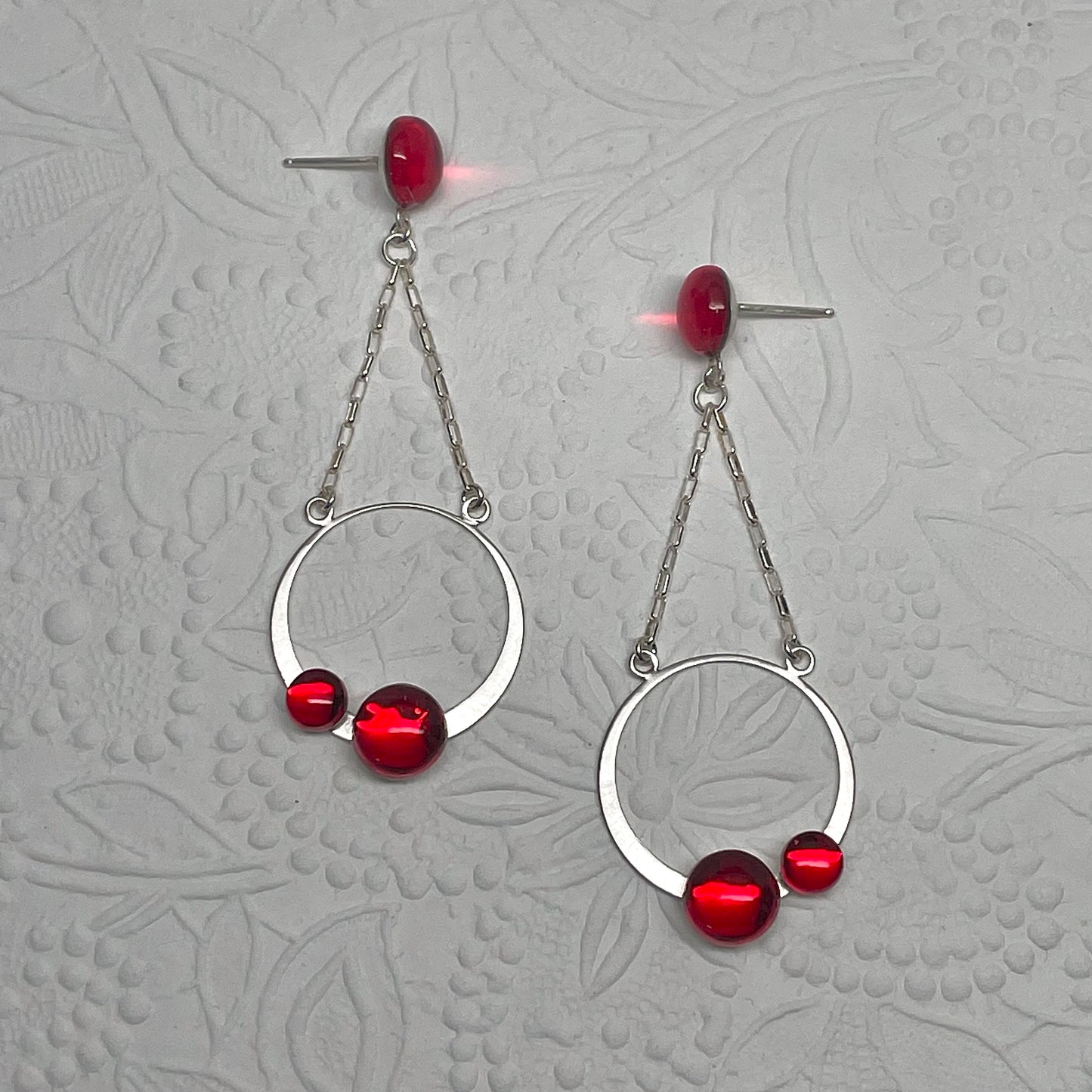 Double Orbit Earrings - Ms. Scarlet